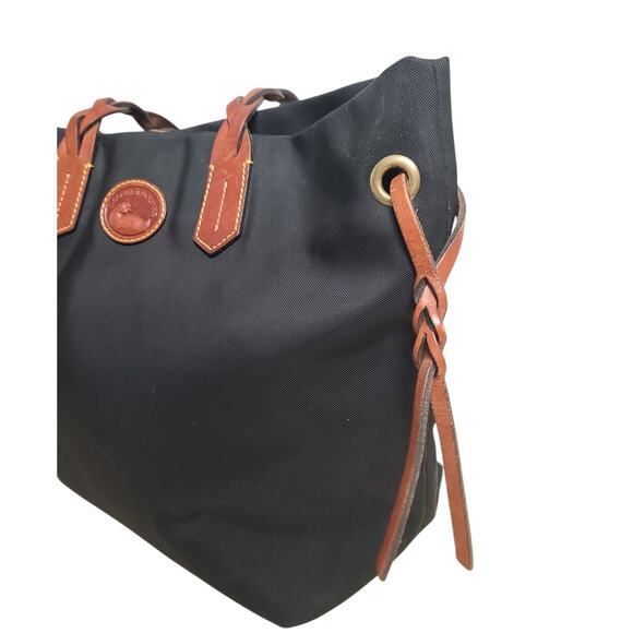 Dooney & Bourke Nylon Shopper Tote Black GUC - Picture 3 of 7